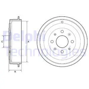 BF541 DELPHI Тормозной барабан (фото 1)
