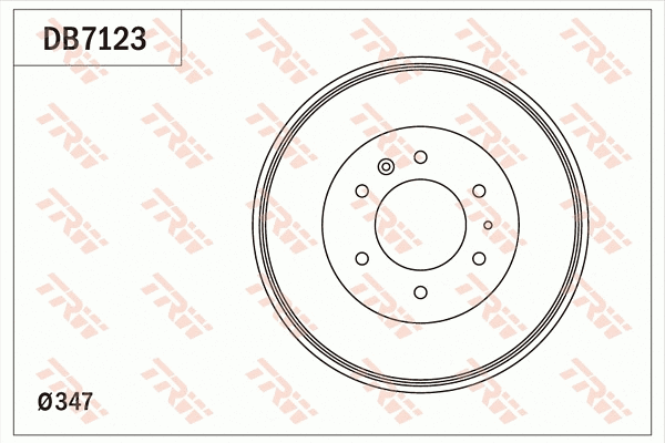 DB7123 TRW Тормозной барабан (фото 1)