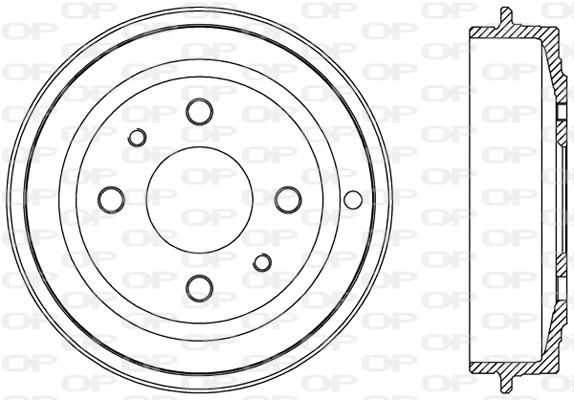 BAD9001.10 OPEN PARTS Тормозной барабан (фото 1)