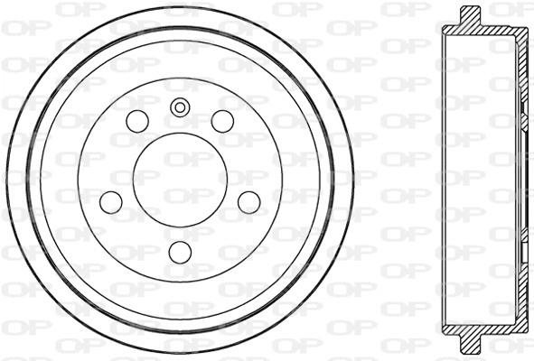 BAD9054.10 OPEN PARTS Тормозной барабан (фото 1)