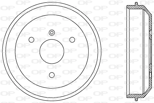 BAD9055.10 OPEN PARTS Тормозной барабан (фото 1)