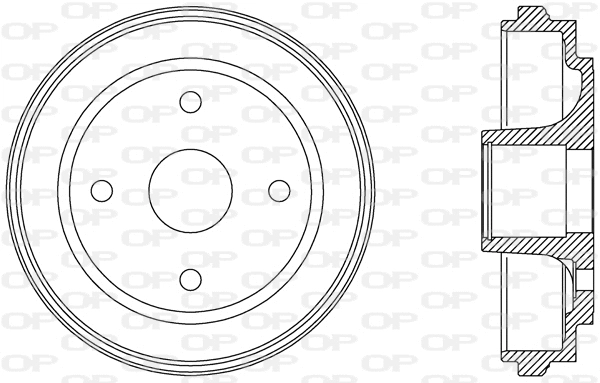 BAD9063.30 OPEN PARTS Тормозной барабан (фото 1)