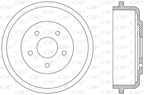 BAD9073.10 OPEN PARTS Тормозной барабан (фото 1)