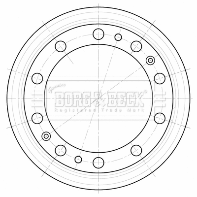 BBR32565 BORG & BECK Тормозной барабан (фото 1)