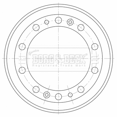 BBR32572 BORG & BECK Тормозной барабан (фото 1)