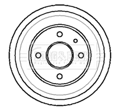 BBR7013 BORG & BECK Тормозной барабан (фото 1)