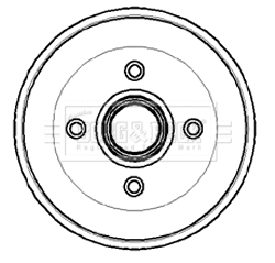BBR7024 BORG & BECK Тормозной барабан (фото 1)