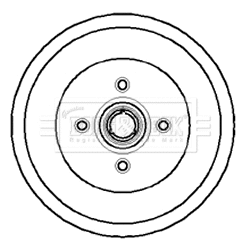 BBR7066 BORG & BECK Тормозной барабан (фото 1)