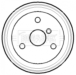 BBR7118 BORG & BECK Тормозной барабан (фото 1)