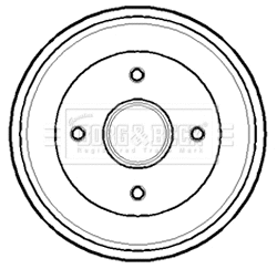 BBR7138 BORG & BECK Тормозной барабан (фото 1)