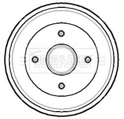 BBR7141 BORG & BECK Тормозной барабан (фото 1)