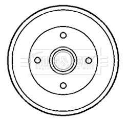 BBR7173 BORG & BECK Тормозной барабан (фото 1)
