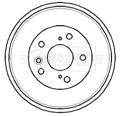 BBR7181 BORG & BECK Тормозной барабан (фото 1)