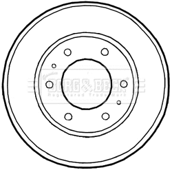 BBR7226 BORG & BECK Тормозной барабан (фото 1)