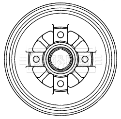 BBR7240 BORG & BECK Тормозной барабан (фото 1)
