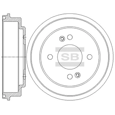 SD2048 HIQ Тормозной барабан (фото 1)