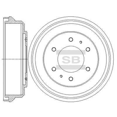 SD4325 HIQ Тормозной барабан (фото 1)