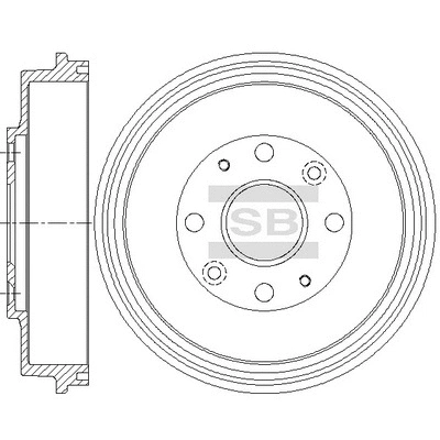 SD4409 HIQ Тормозной барабан (фото 1)