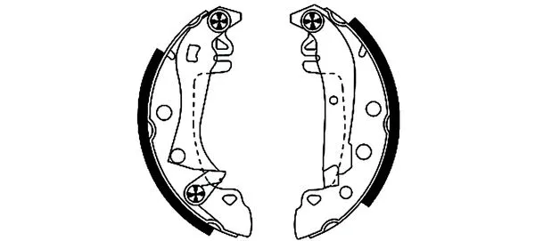 H8110 BEHR/HELLA/PAGID Комплект тормозных колодок (фото 1)