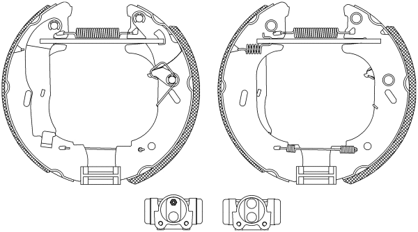 R1035 BEHR/HELLA/PAGID Комплект тормозных колодок (фото 1)