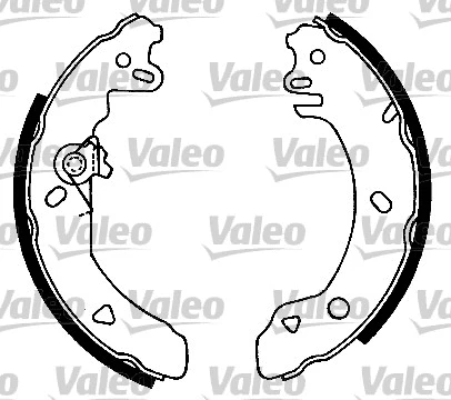 553806 VALEO Комплект тормозных колодок (фото 1)