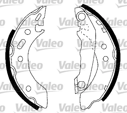 554750 VALEO Комплект тормозных колодок (фото 1)