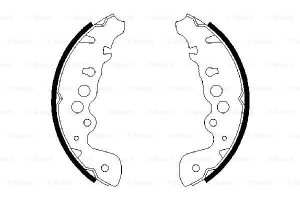 0 986 487 616 BOSCH Комплект тормозных колодок (фото 4)