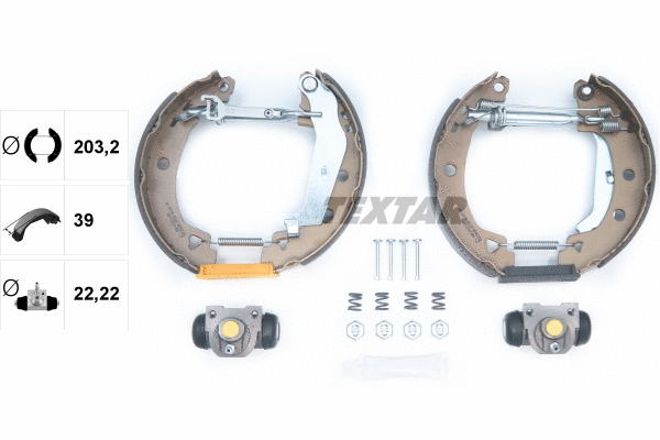 84038600 TEXTAR Комплект тормозных колодок (фото 2)