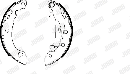 361052J JURID Комплект тормозных колодок (фото 1)