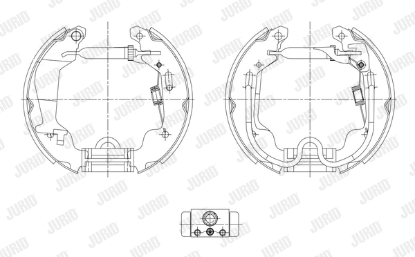 381432J JURID Комплект тормозных колодок (фото 1)