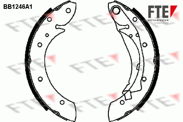 BB1246A1 FTE Комплект тормозных колодок (фото 1)
