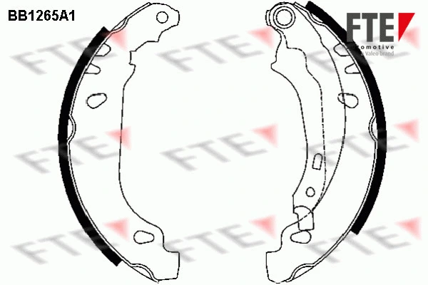BB1265A1 FTE Комплект тормозных колодок (фото 1)