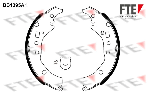 BB1395A1 FTE Комплект тормозных колодок (фото 1)