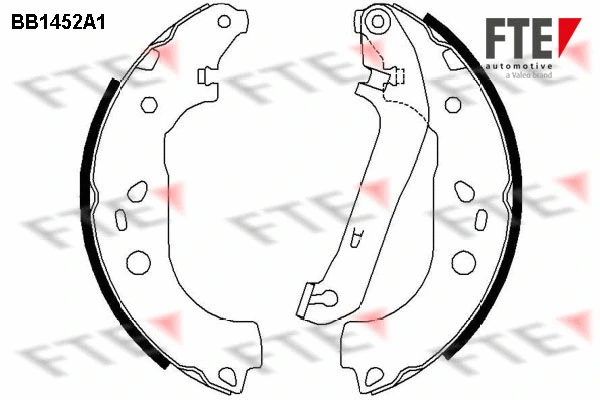 BB1452A1 FTE Комплект тормозных колодок (фото 1)