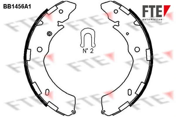 BB1456A1 FTE Комплект тормозных колодок (фото 1)