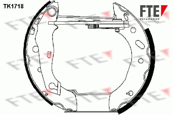 TK1718 FTE Комплект тормозных колодок (фото 1)