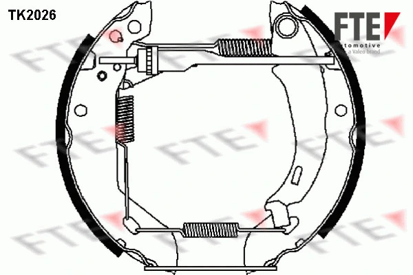 TK2026 FTE Комплект тормозных колодок (фото 1)