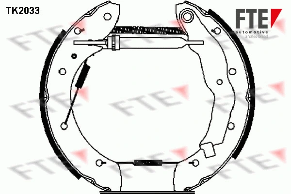 TK2033 FTE Комплект тормозных колодок (фото 1)