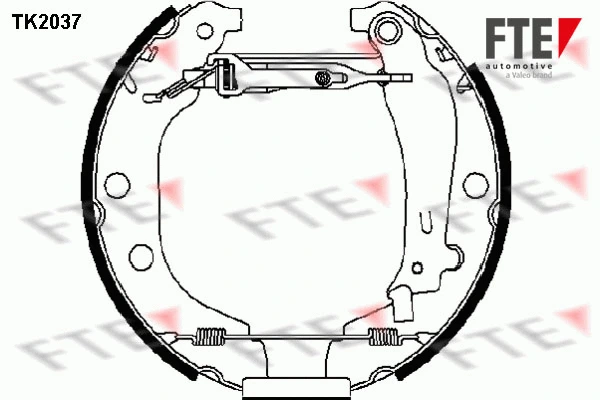 TK2037 FTE Комплект тормозных колодок (фото 1)