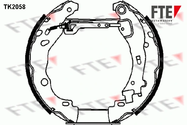 TK2058 FTE Комплект тормозных колодок (фото 1)
