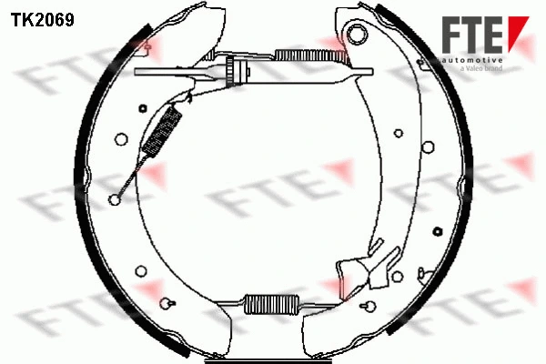 TK2069 FTE Комплект тормозных колодок (фото 1)