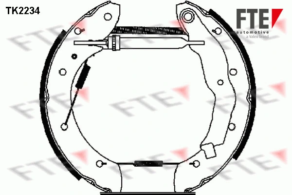TK2234 FTE Комплект тормозных колодок (фото 1)
