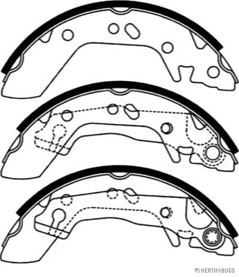 J3500517 HERTH+BUSS Комплект тормозных колодок (фото 2)