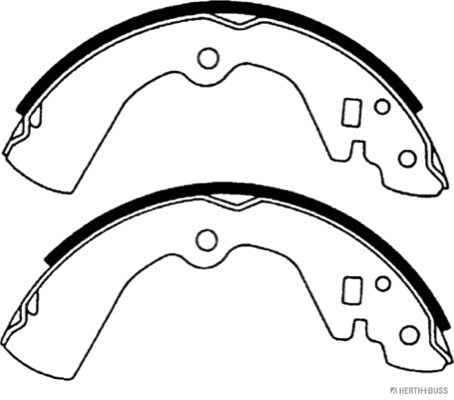 J3501034 HERTH+BUSS Комплект тормозных колодок (фото 2)
