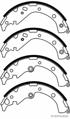 J3502072 HERTH+BUSS Комплект тормозных колодок (фото 2)