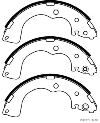 J3503042 HERTH+BUSS Комплект тормозных колодок (фото 2)
