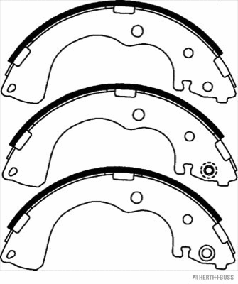 J3503043 HERTH+BUSS Комплект тормозных колодок (фото 2)