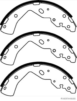 J3503050 HERTH+BUSS Комплект тормозных колодок (фото 2)