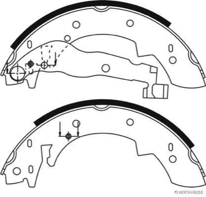 J3508017 HERTH+BUSS Комплект тормозных колодок (фото 2)