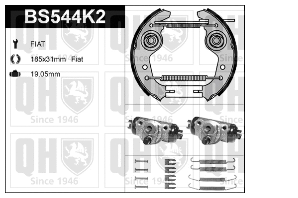BS544K2 QUINTON HAZELL Комплект тормозных колодок (фото 1)